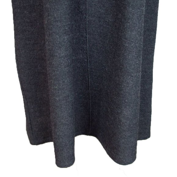 EILEEN FISHER Charcoal Grey Merona Wool Dress - Picture 4 of 9
